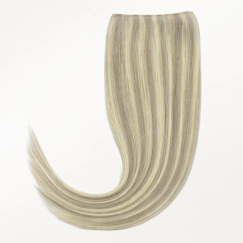 Ash Blonde Highlights (17A/60A) Genius Tape Weft Hair Extensions 60g - Image 7