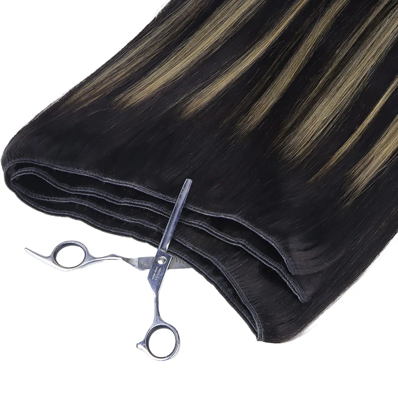 Black to Light Blonde Balayage (1B/19/1B) Sew-in Weft Set - Image 3