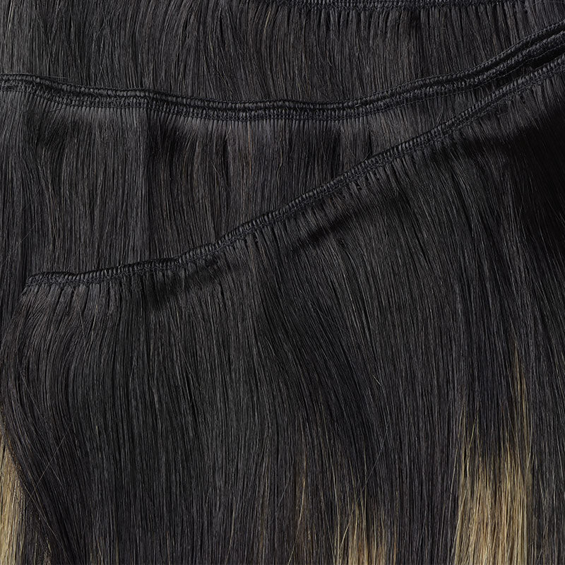 Black to Light Blonde Balayage (1B/19/1B) Sew-in Weft Set - Image 9