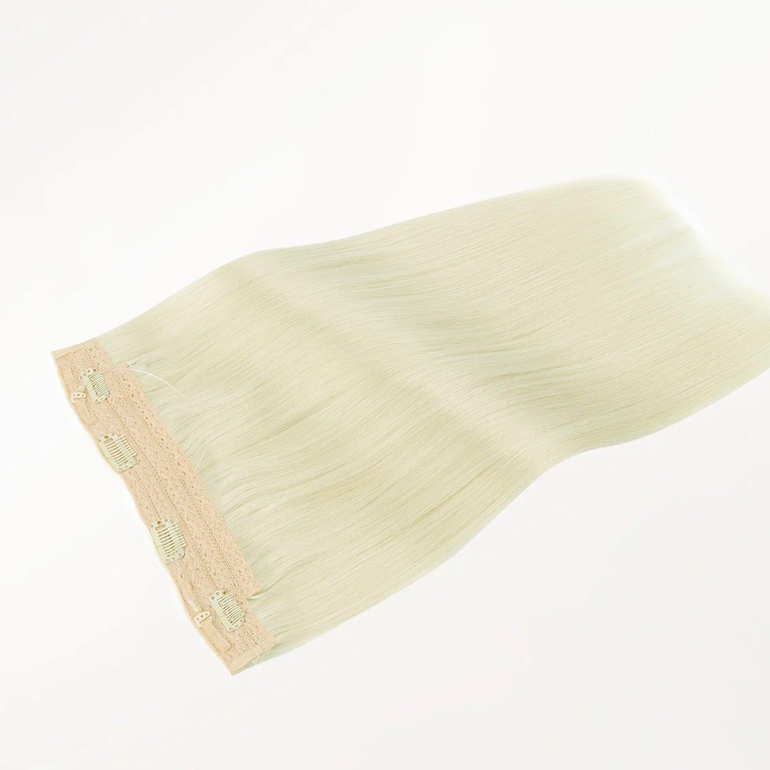 Bleach Blonde (613) Wire Hair Extensions (70g-110g) - Image 4