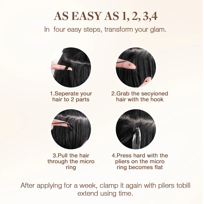 Chocolate Brown (4A) I-Tip Set - Image 7