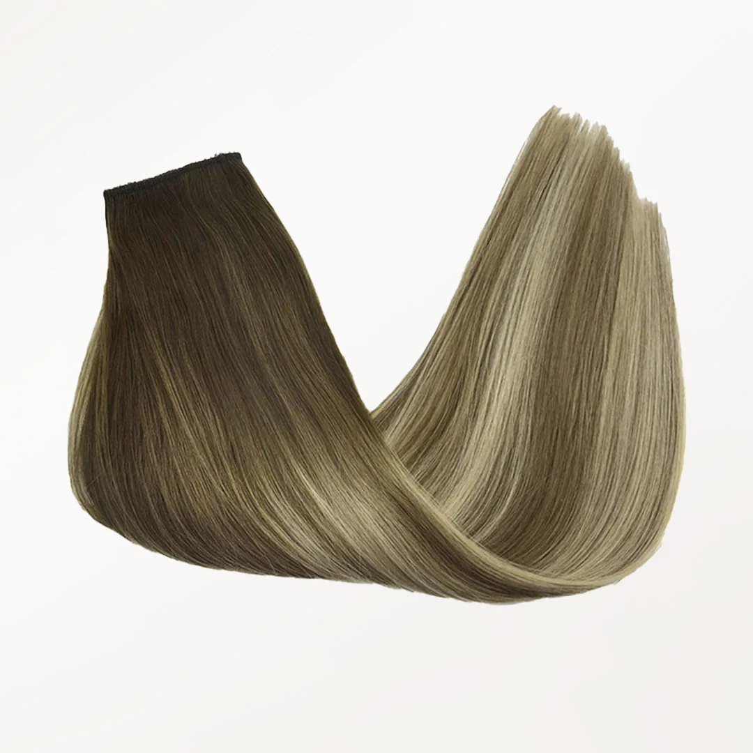 Bleach Blonde Balayage (3/8/613) Wire Hair Extensions (70g-110g) - Image 5