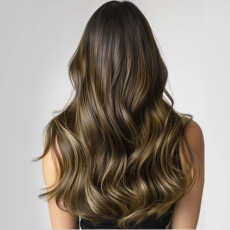 Caramel Blonde Balayage (4/27/4) I-Tip Hair Extensions 50g - Image 2