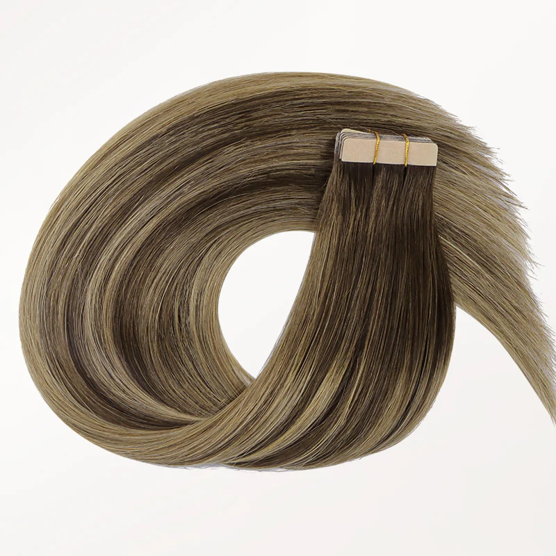 Caramel Blonde Balayage (4/27/4) Tape-Ins Set - Image 7