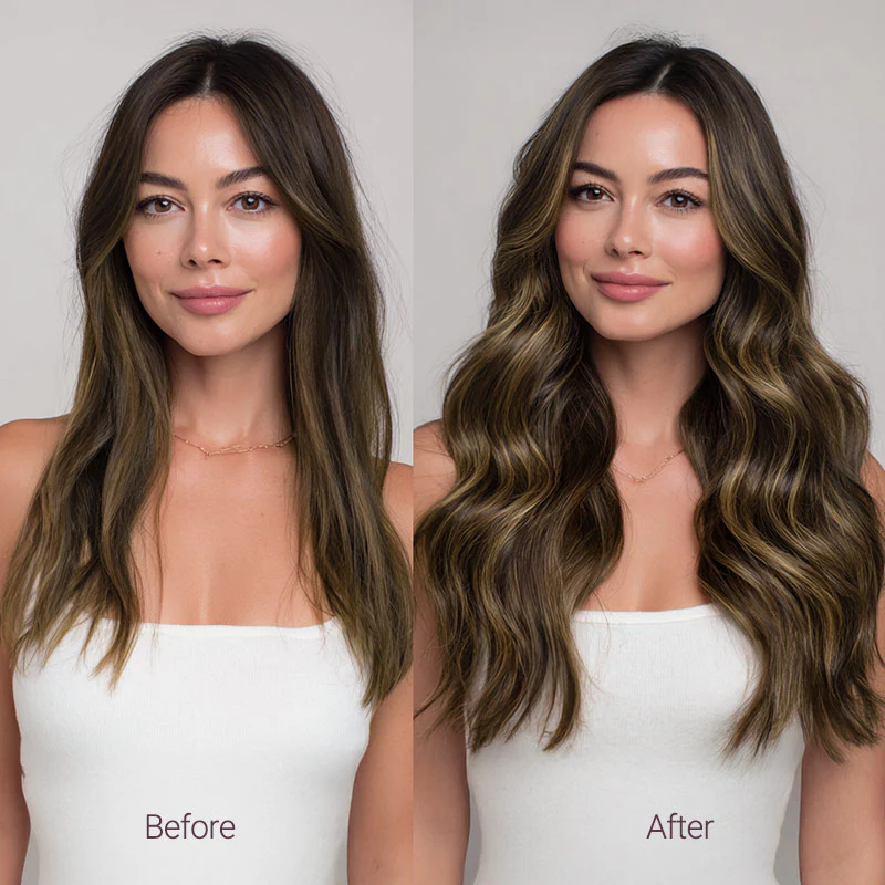 Chestnut Brown Balayage (2/6) Tape-Ins Set - Image 3