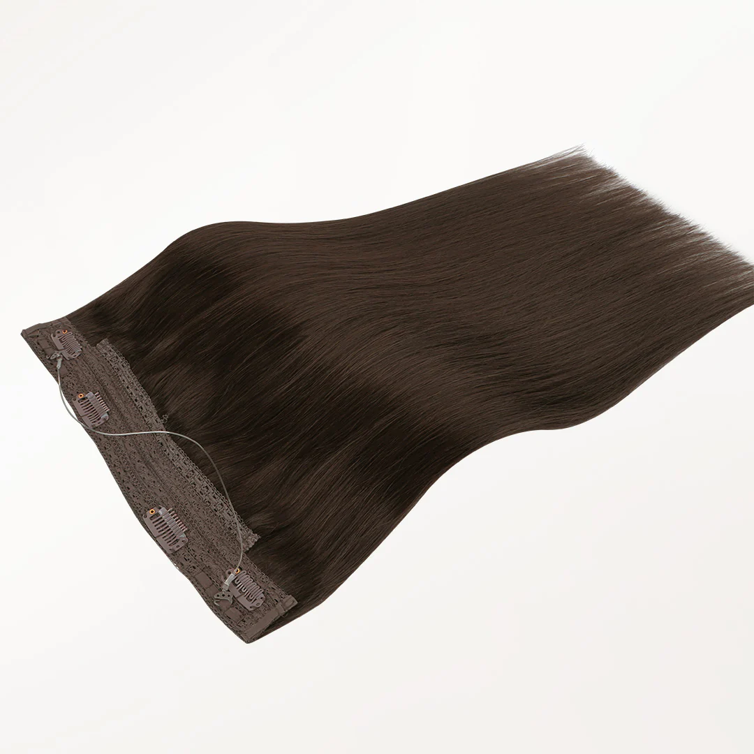Chocolate Brown (4A) Wire Hair Extensions (70g-110g) - Image 5