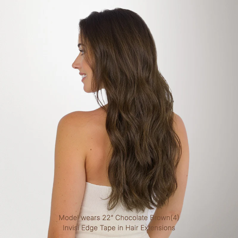 Chocolate Brown (4A) Invisi Edge Tape-Ins 50g - Image 5