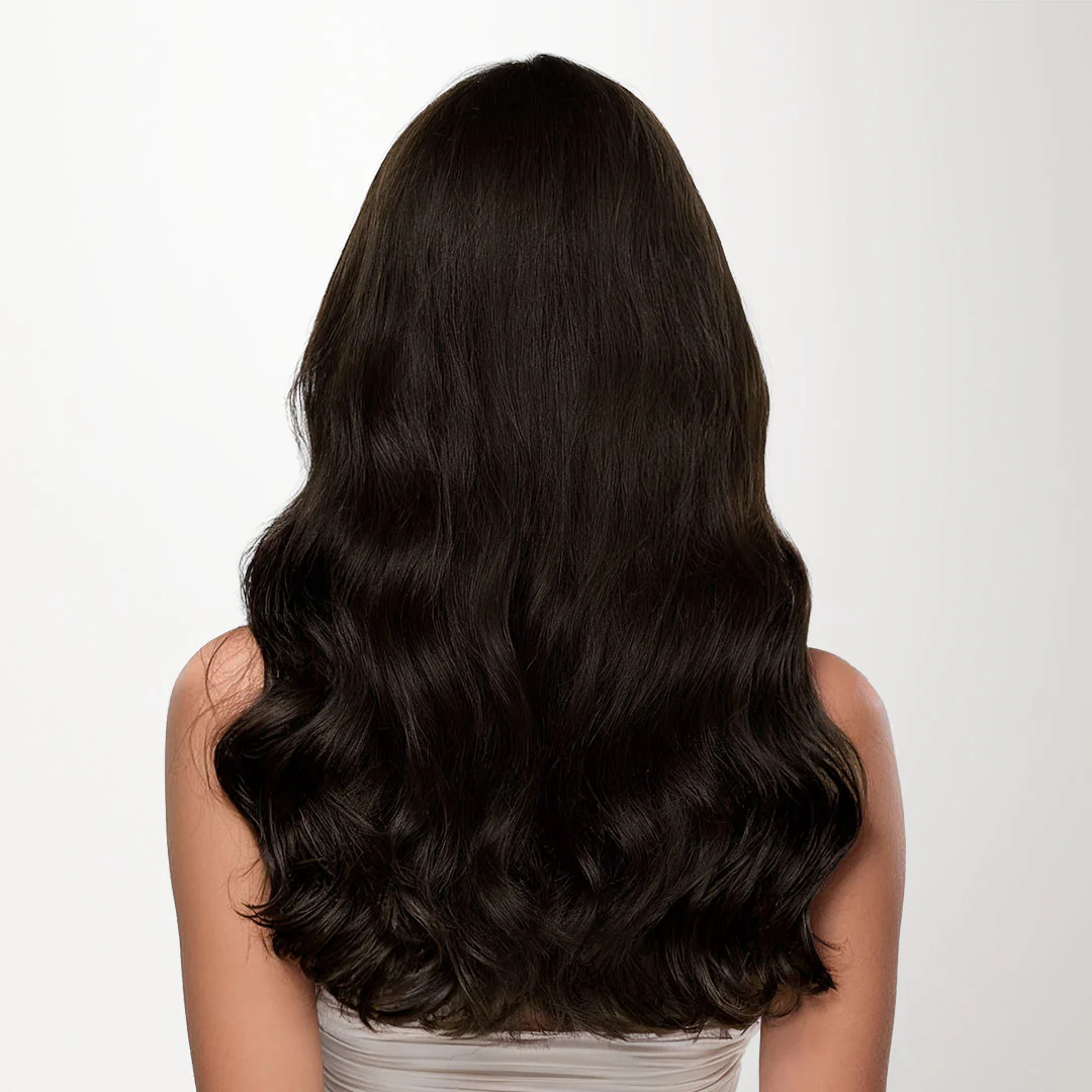 Dark Brown (2) Feather Weft Hair Extension (50g-60g) - Image 2