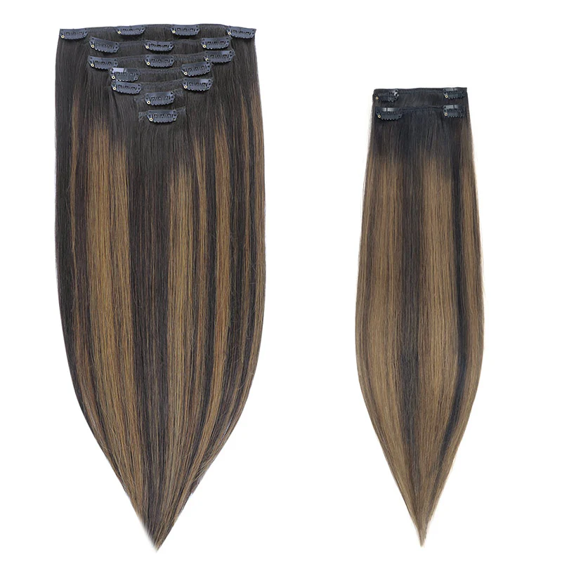 Dark Brown Balayage (2/6/2) Classic Clip-Ins (150g-170g) - Image 3