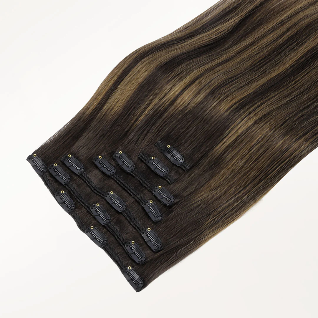 Dark Brown Balayage (2/6/2) Classic Clip-Ins (150g-170g) - Image 4