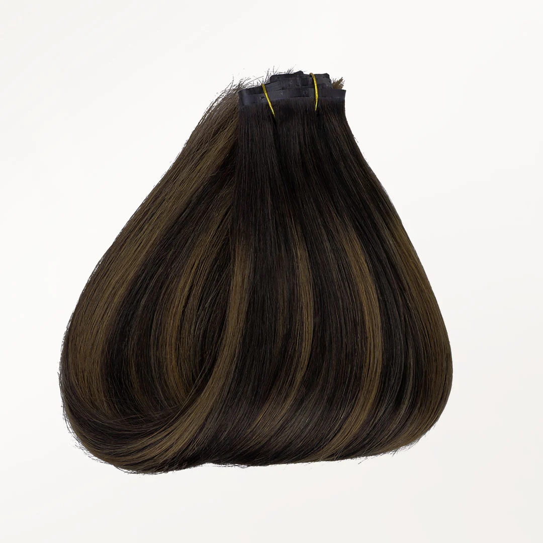 Dark Brown Balayage (2/6/2) Seamless Clip-Ins (130g-160g) - Image 7