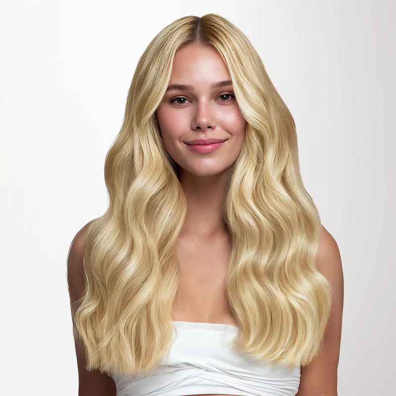 Dirty Blonde Highlights (18D/22F) Invisi Edge Tape-Ins 50g - Image 2