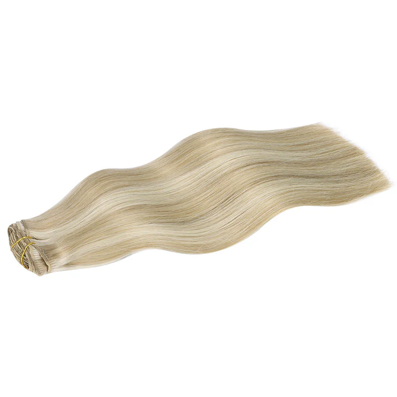 Double Drawn Clip in Hair Extensions 160g-sale - Image 6