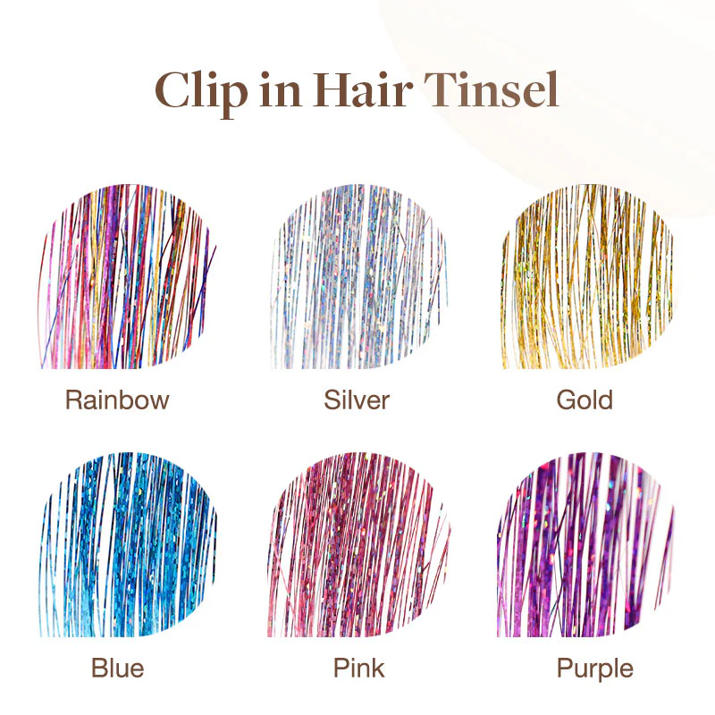 Double Drawn Clip ins &Tinsel Sets-Sale - Image 2
