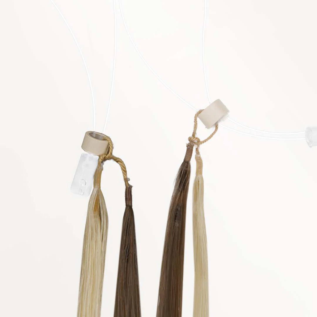 Golden Blonde Highlights (8B/60B) Micro Link Feather Tip 68g - Image 5