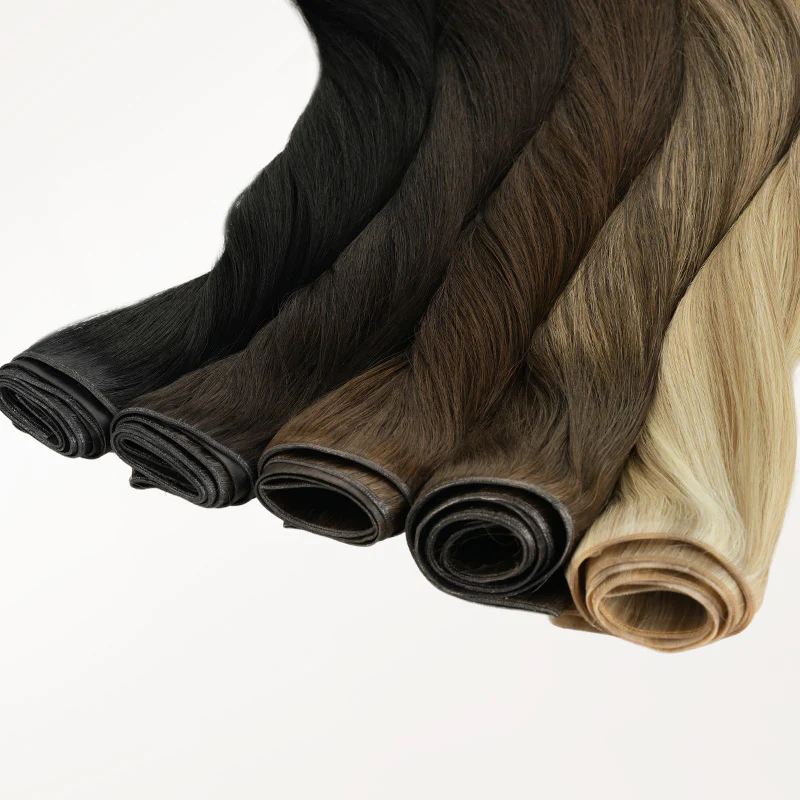Honey Blonde Balayage (4/26/4) Genius Tape Weft Hair Extensions 60g - Image 10