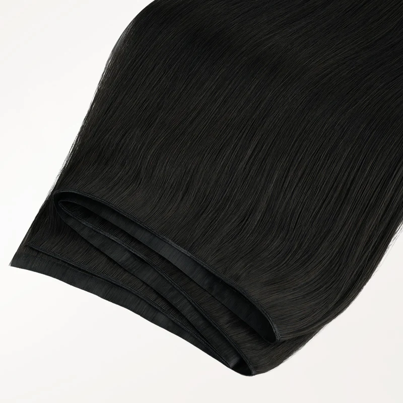 Jet Black (1) Genius Tape Weft Hair Extensions 60g - Image 6