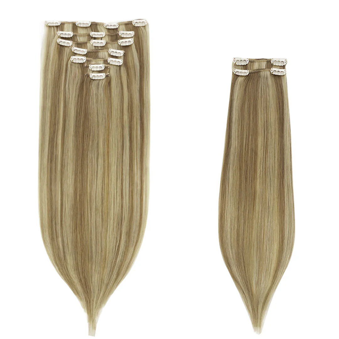 Light Blonde Highlights (16/22A) Thick Clip-Ins Set - Image 3