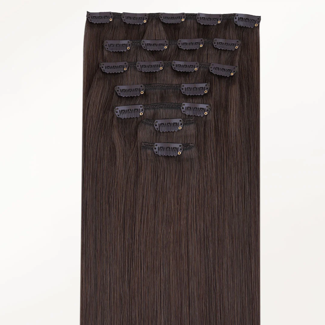 Light Brown (2A) Classic Clip-Ins (120g-150g) [Clearance] - Image 3