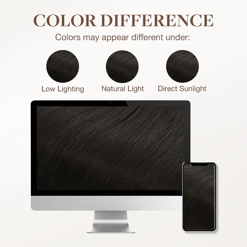 Light Brown (2A) Wire Hair Extensions (70g-110g) - Image 6