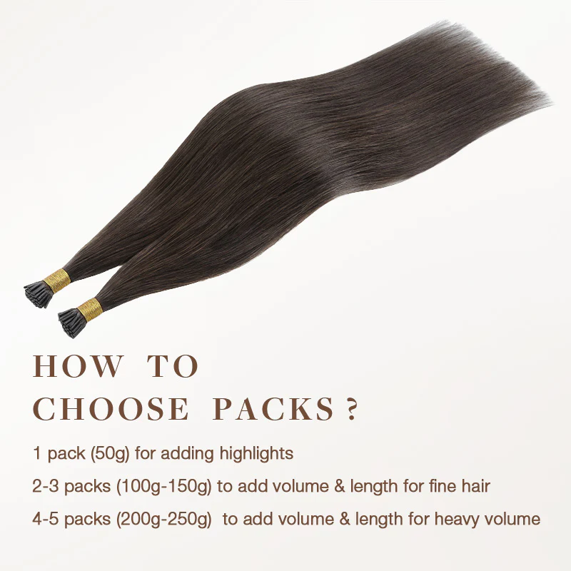 Light Brown (2A) I-Tip Set - Image 6