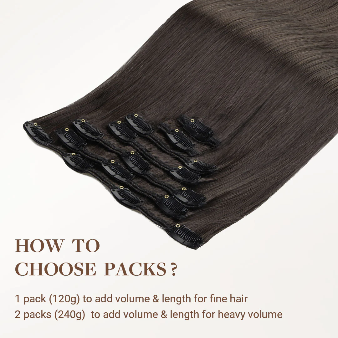 Mocha Brown (1C) Classic Clip-Ins 120g [Clearance] - Image 5
