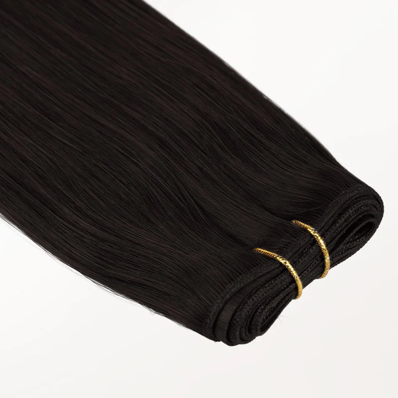 Natural Black (1B) Genius Tape Weft Hair Extensions 60g - Image 8