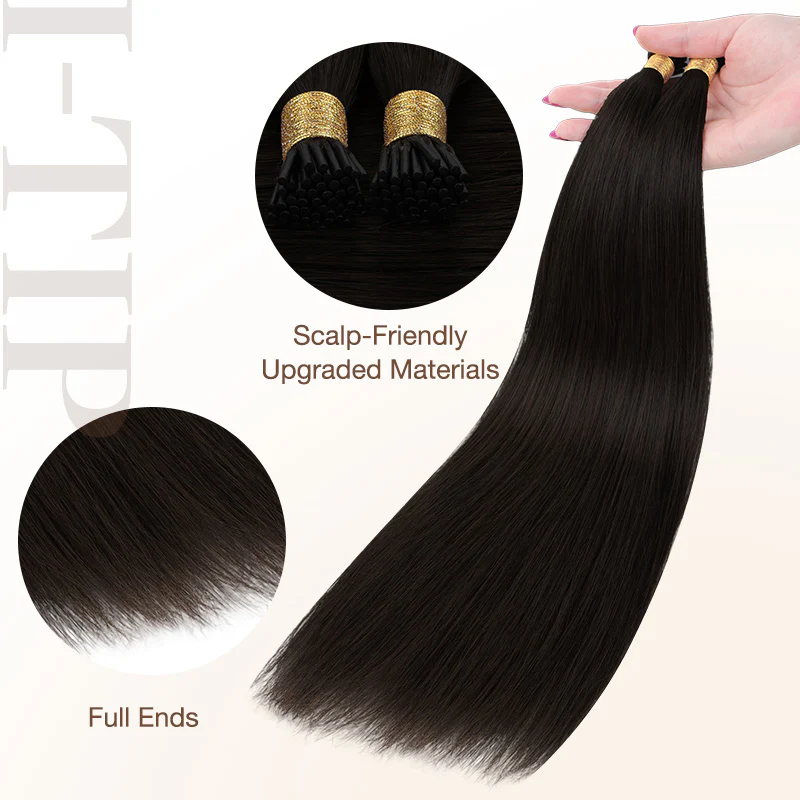 Natural Black (1B) I-Tip Set - Image 3