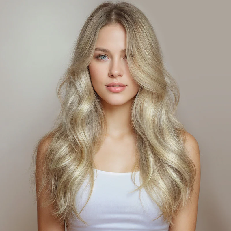 Natural Blonde Balayage (18ET90A) I-Tip Hair Extensions 50g - Image 2