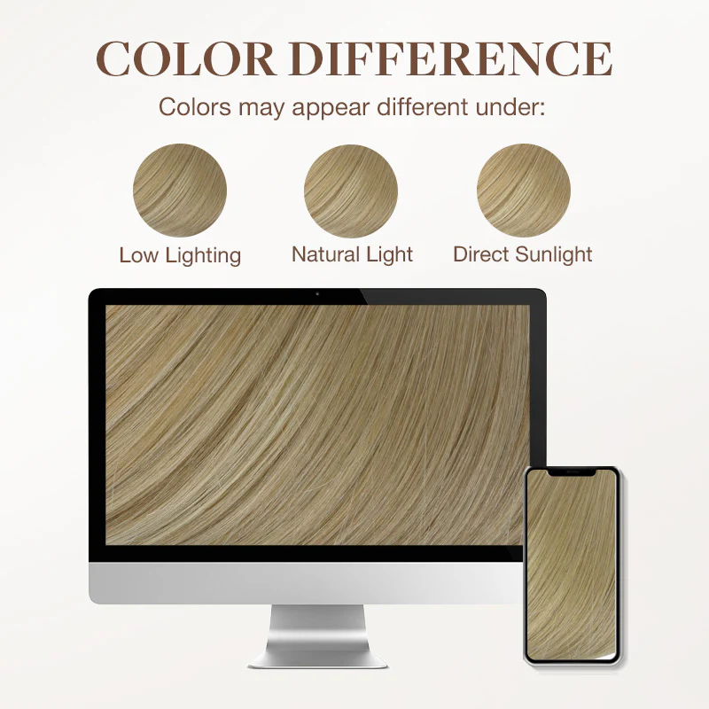 Natural Blonde Balayage (18ET90A) Genius Tape Weft Hair Extensions 60g - Image 12