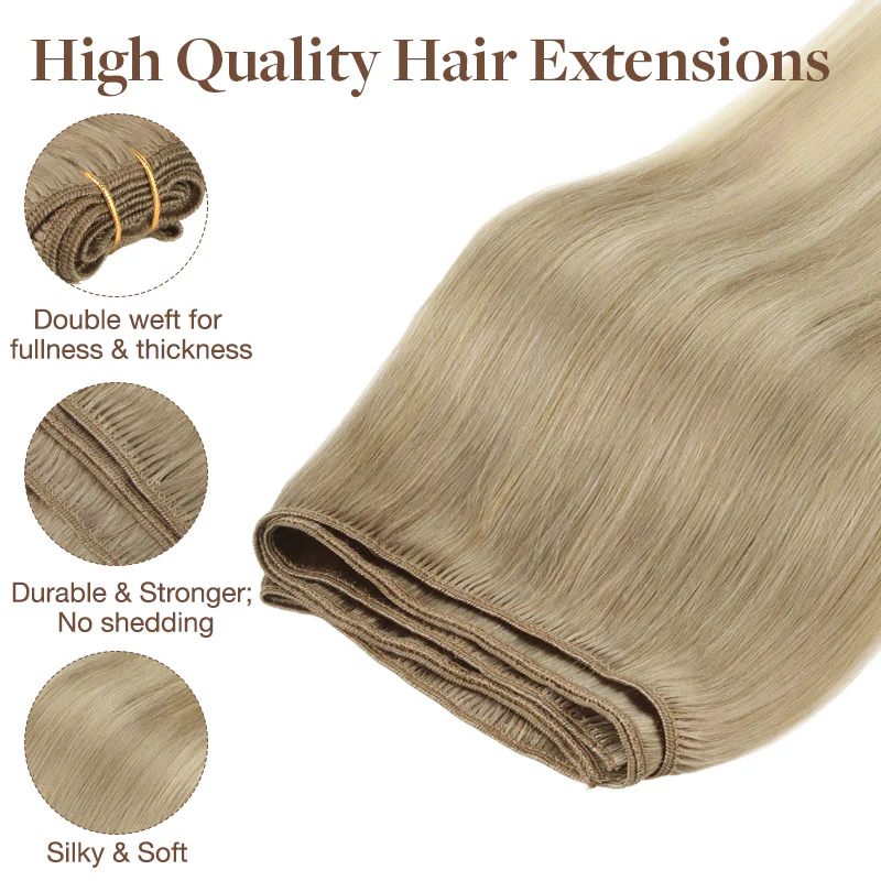 Natural Blonde Balayage (18ET90A) Sew-in Weft Set - Image 5