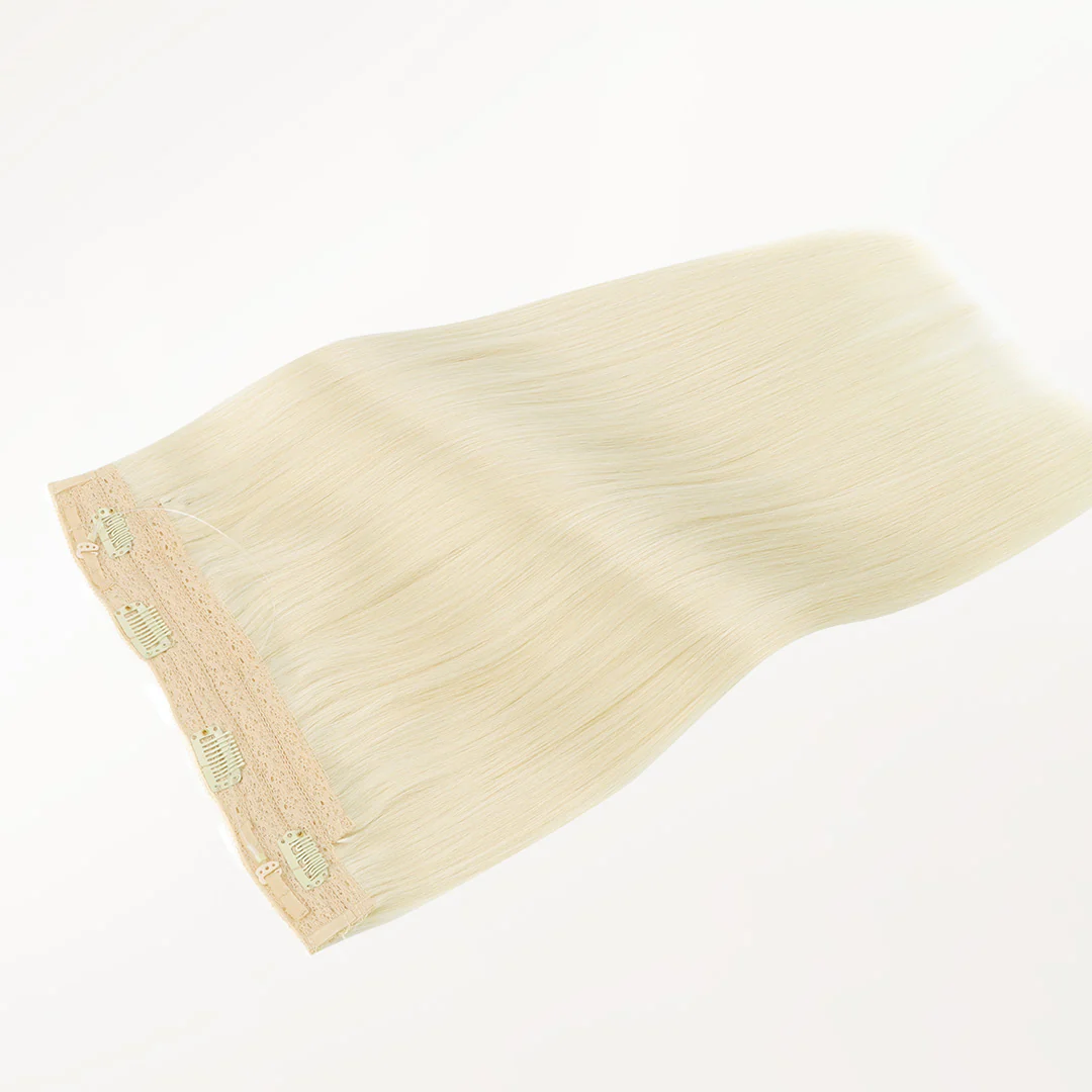 Platinum Blonde (60A) Pro & Wire Hair Extension (70g-140g) - Image 10