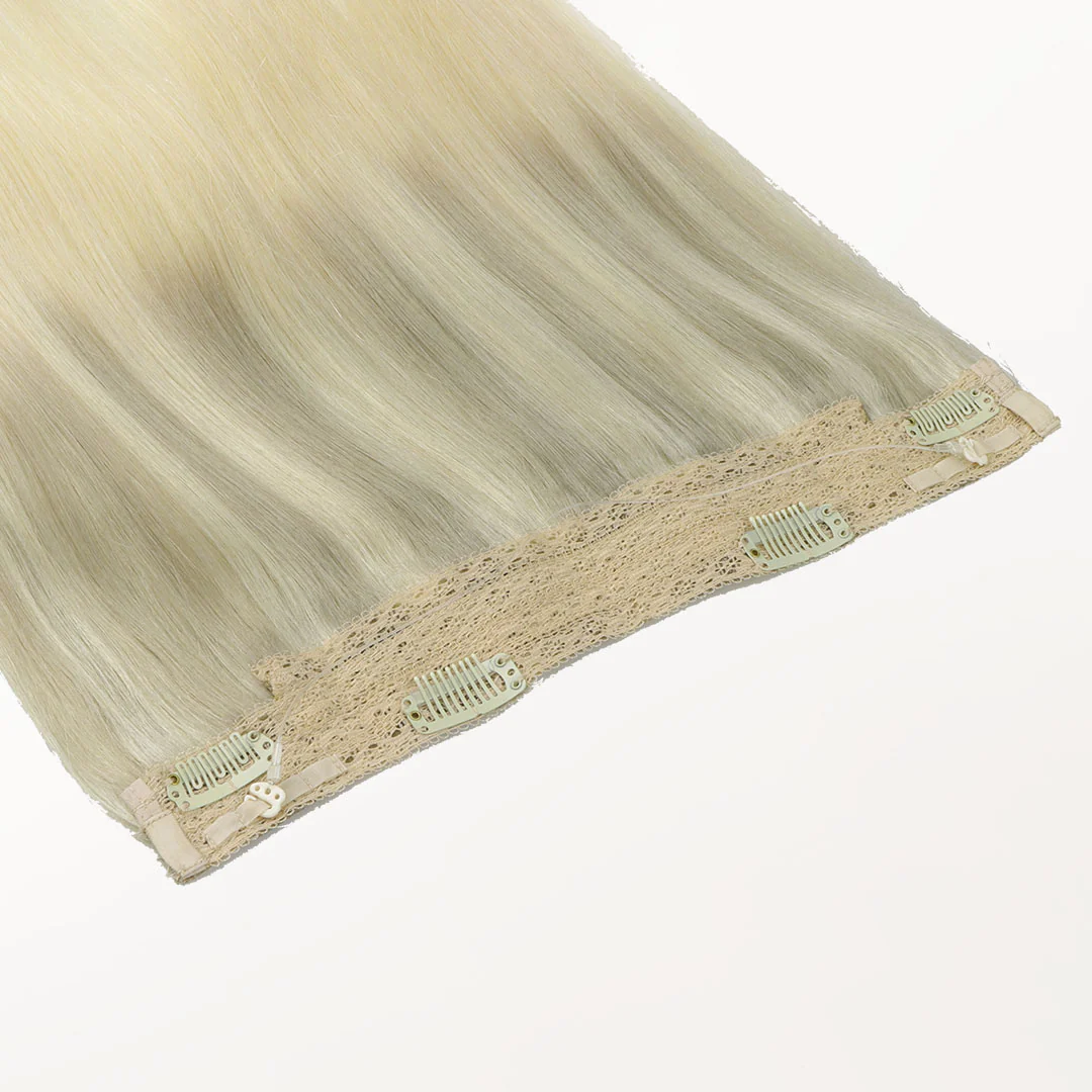 Platinum Blonde Balayage (17/22/60) Pro & Wire Hair Extension (70g-140g) - Image 10