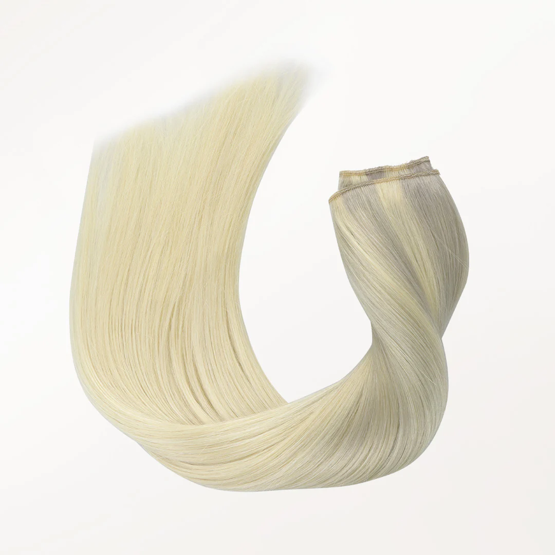 Platinum Blonde Balayage (17/22/60) Pro & Wire Hair Extension (70g-140g) - Image 11